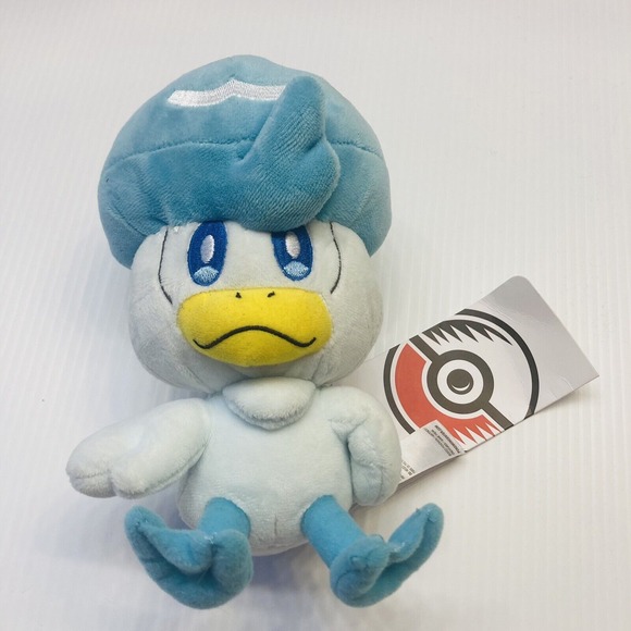 Pokemon Center Quaxly 7" Plush Soft Toy Duck Duckling Water Type Collectible NEW - Picture 1 of 7